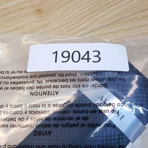 ALFANI Mens Neck Tie Black Gray Glen Plaid Houndstooth Check Plaid Modern - Picture 6 of 6